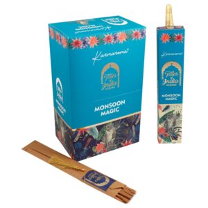 Tales of India Incense - Moonsoon Magic in a decorative packaging.