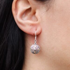 Elegant silver and gold earrings with a classic round design, perfect for any occasion.