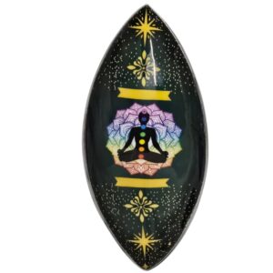 Lotus Buddha Chakra Enamel Incense Bowl with colourful details