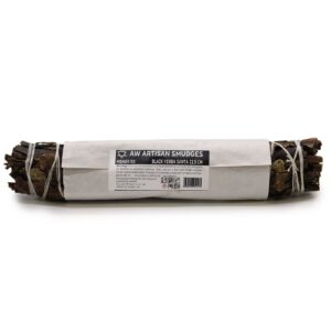 Black sage smudge stick for cleansing and purifying spaces.