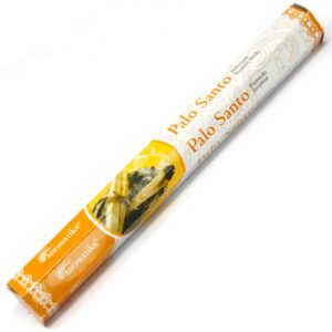 Natural Masala Incense Sticks with Palo Santo aroma, hand rolled in India.