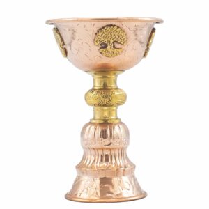 Copper ritual goblet featuring a decorative Tree of Life design.
