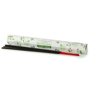 Refreshing plant-based incense sticks in a decorative box.