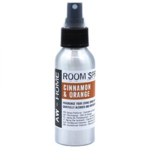 100ml room spray featuring a blend of cinnamon and orange scents.