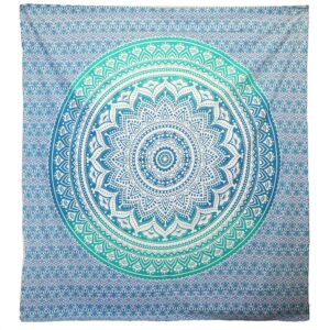 Green Umrao Mandala wall hanging, perfect for home decor and mindful living.