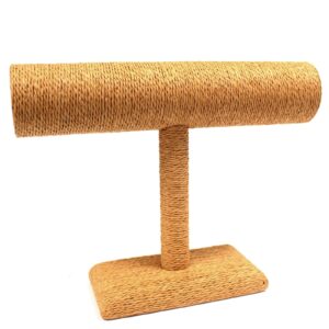 Medium bangle 'T' stand in coffee colour, perfect for displaying jewellery.