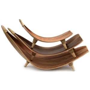 Natural coconut leaf fruit bowl set, perfect for home decor and gifting.